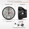 Universal 7 Inch Motorcycle Headlight H4 35W LED Head Lamp 9 Wires Turn Signal Light 12V H4 HeadLamp For Harley Bikes Curisers