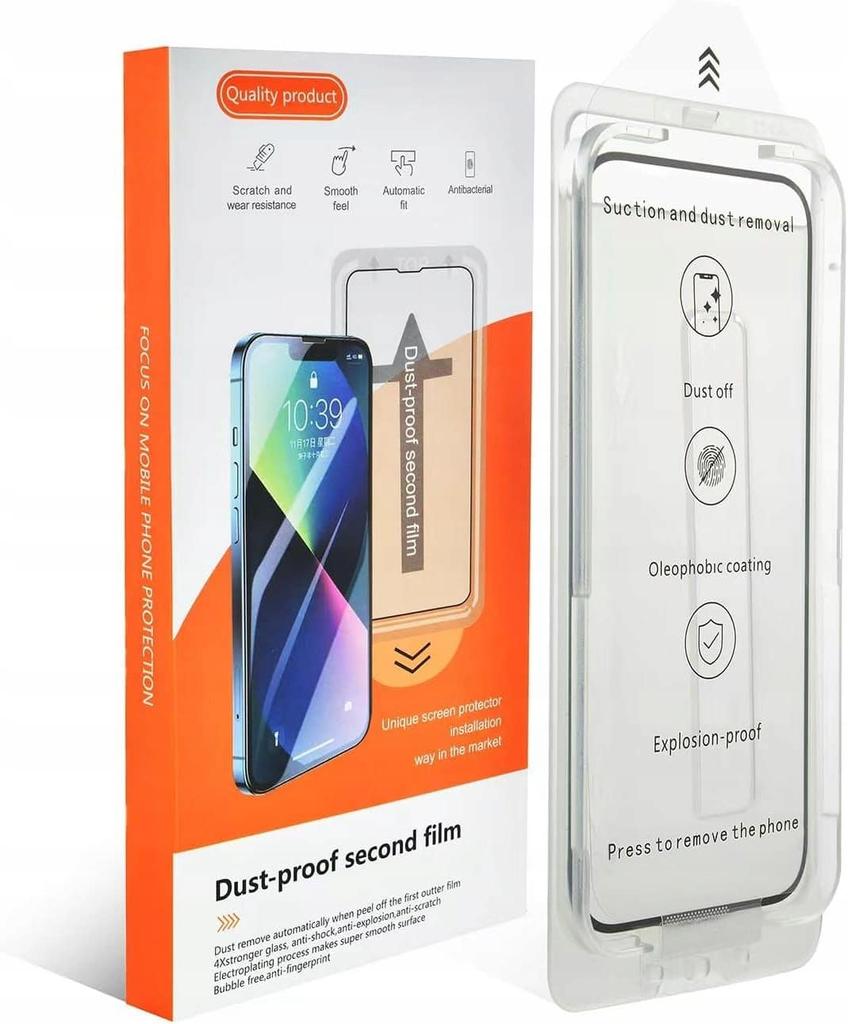 Tempered Glass Screen Protector for iPhone 15 Pro with Positioning Frame