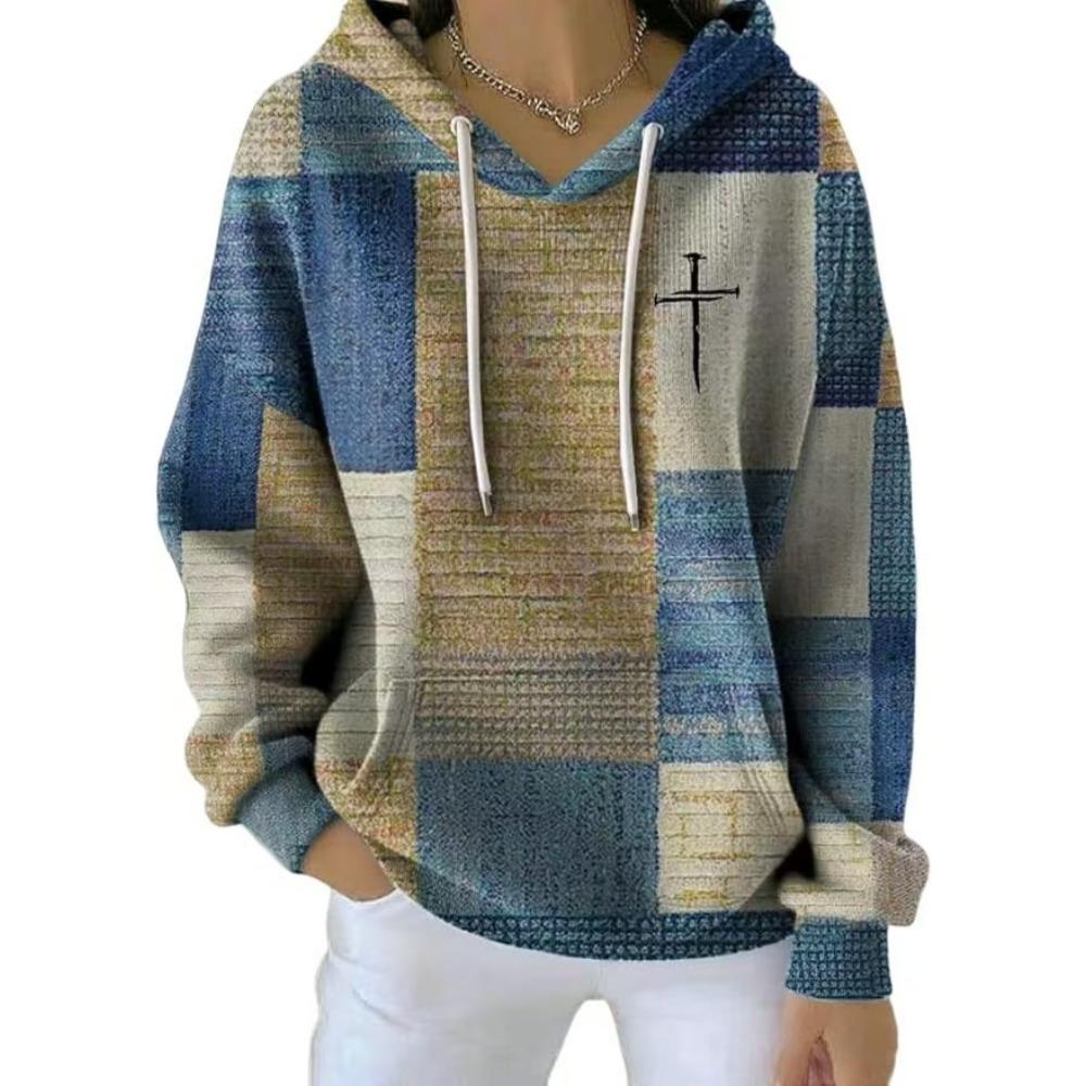 Autumn Cross Grid Pattern 3d Print Hoodie Kids Fasual European American Style Hoodie Streetwear Sweatshirt Girl Clothes Top