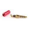 1 unidad 3,5 mm 4 polos Chapado en oro Conector Enchufe Jack de Audio para Soldar para Auriculares