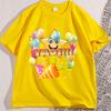 Pastel Yaoi Aesthetic T Shirt Casual Cotton Short Sleeve Round Neck Tees Soft Kawaii Graphic Tees Loose Printed Breathable Tees