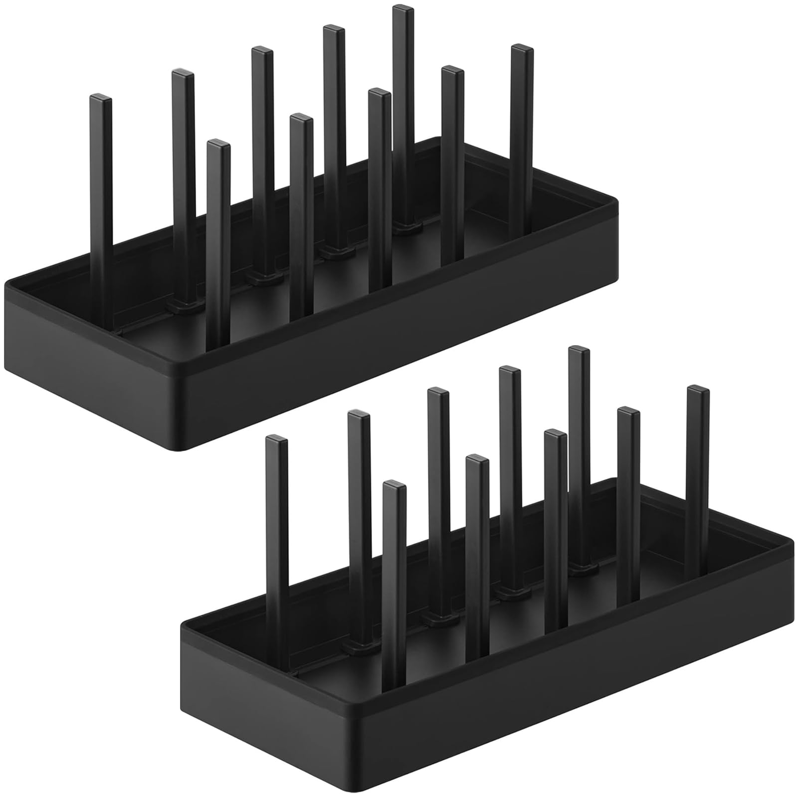 

Yamazaki Регулируемая по ширине подставка для хранения крышек кастрюль и сковородок W32 Tower Black 1360 x 2 Под раковину и [Набор 2] чёрный