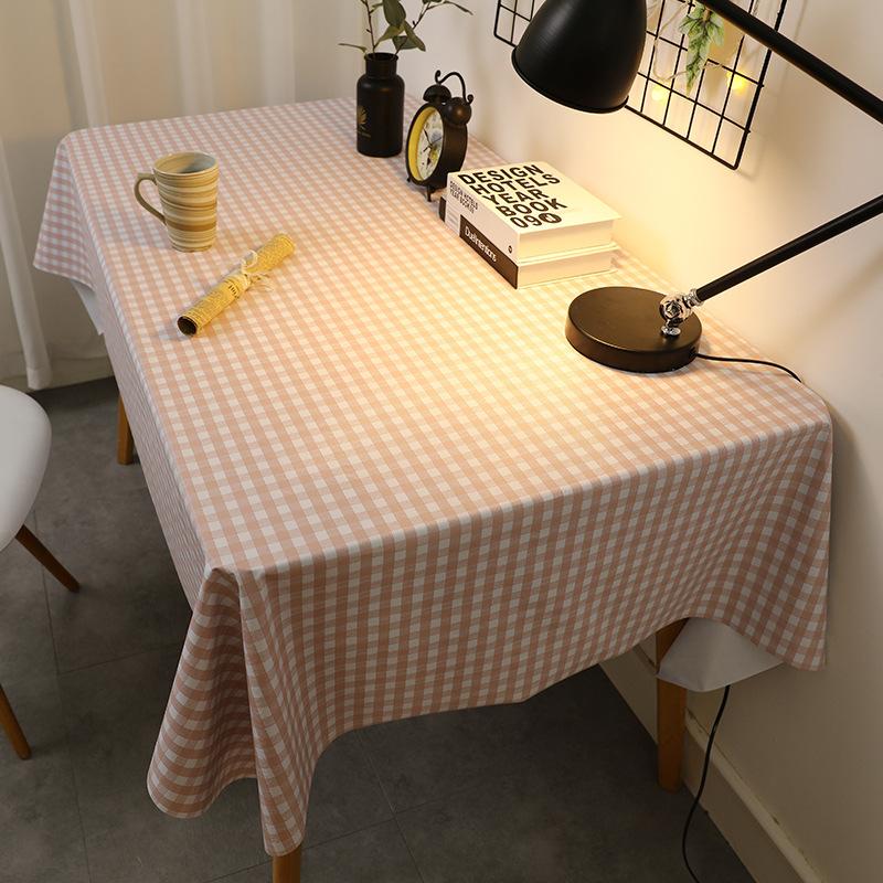 Tablecloth Waterproof and Oil-proof Wash-free Desk Rectangular Dining Table Tablecloth Coffee Table PVC Table Mat