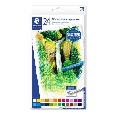 Lápis de cera 24 cores aquarela Lápis de cera Design Journey 223 C24 à base de água
