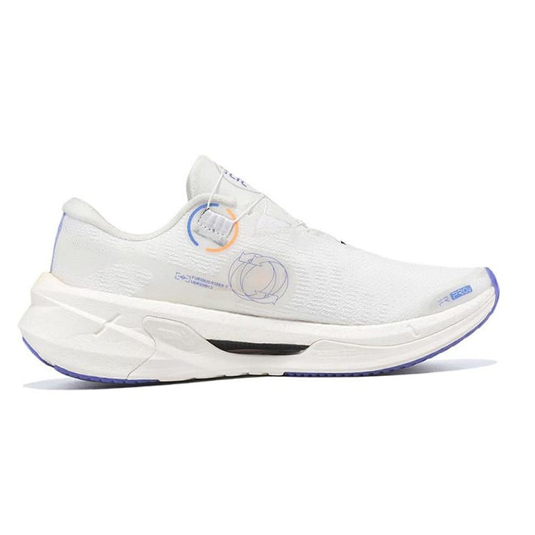 Li Ning Furious Rider 7.0 PRO V2 Cushioning Lightweight Low Top Running Shoes Men's White Blue Orange ARZT009-1