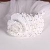 Fingertip Length Bride Veils with Flower Hairband Design for Elegant Bride Church and Outdoor Wedding Ceremony Dressingup