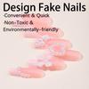 Popular Press-on Nails: French Style with Heart-shaped Pearls, 3D Bowknot, Manicure Nails