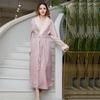Robe de pyjama en flanelle d'hiver 2021 pour femmes et couples avec col en fausse fourrure