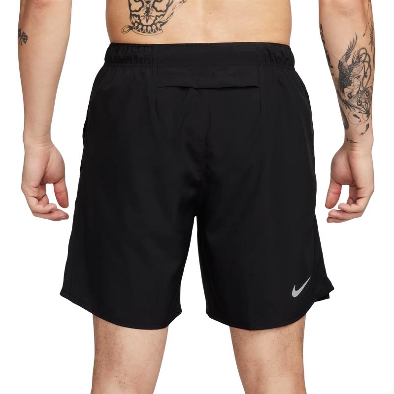 Nike Dri-FIT Challenger Printed Quick-Dry Running Shorts Men Bottoms Black FB7060-010