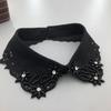 Бисероплетение Поддельный воротник Женщины Элегантные бриллиантовые съемные воротники для женщин Поддельная шаль наплечный воротник с лацканами Поддельные воротники Женский галстук