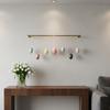 Easter Oval Decoration Easy to Hang Textile Wrapped Oval Ornaments Hanging Easter Eggs Finely Crafted Colorful Foam Eggs