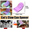 Ergonomic Pet Can Opener with Non-Slip Grip Easy-Clean Plastic Kitchen Tool for Cat Dog Food Cans Safe Easy To Use for Women