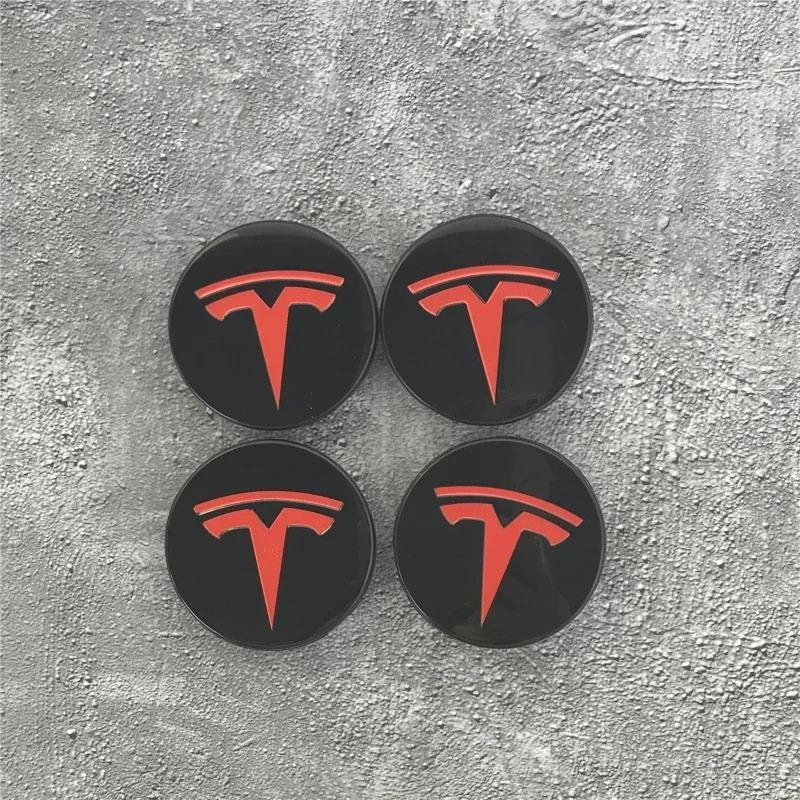 4pcs/set 56mm Tesla Model 3 Model Y Original Covers Hub Caps Wheel Center Caps for Tesla Model Y X S Original Auto Accessories