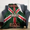 Name Custom Milwaukee Bucks Print Flannel Blanket High Quality Warm Comfortable Cover for All Seasons Perfect for Gifts Home Decor