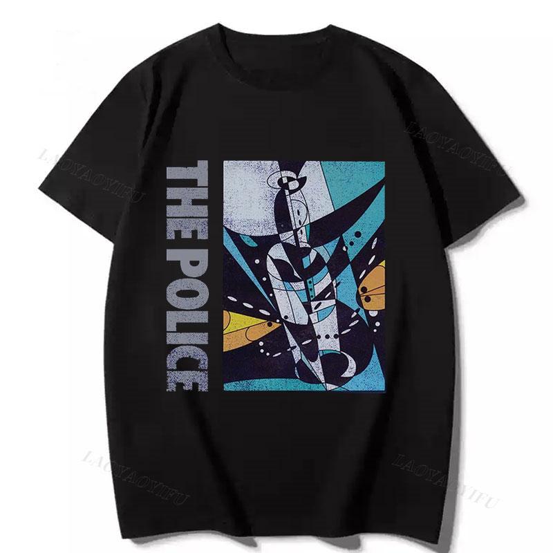 

The Police Sting Message in A Bottle Official Men s Unisex T-Shirt Cheap Material Polyester Short Sleeve Print Tee Vintage Tops 5XL різнокольоровий