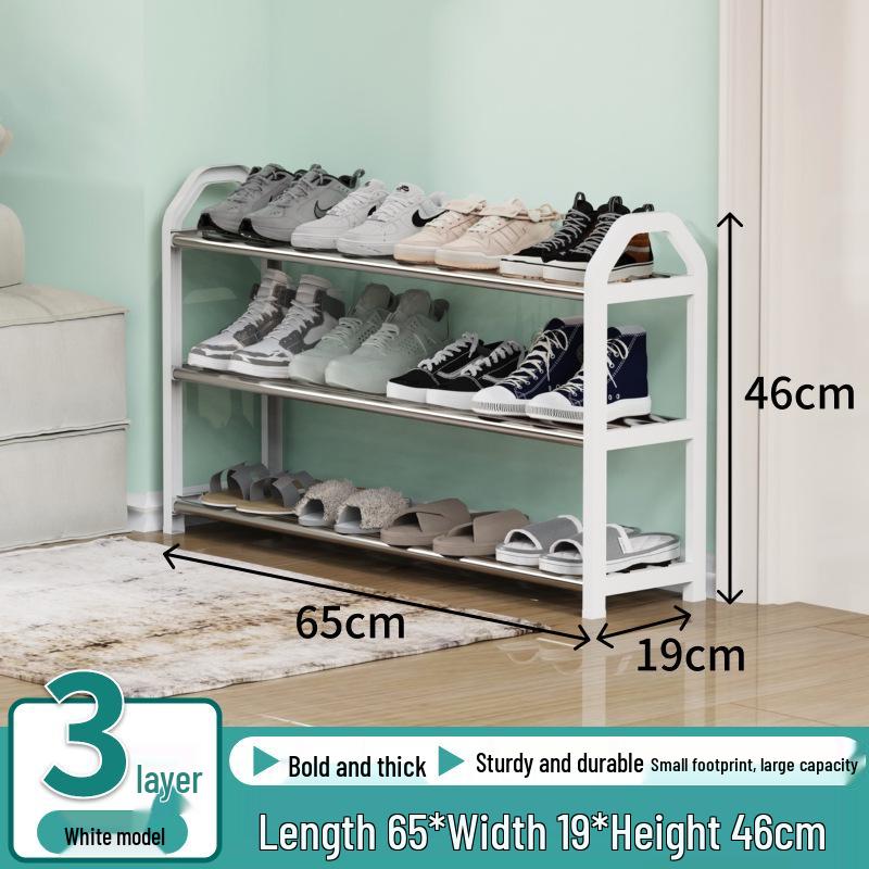 Elegant Multi-Level Metal Shoe Rack, Space-Saving and Economical Home Storage