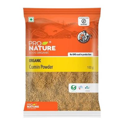 Pro Nature Organic 100% Organic Cumin Powder - 100 Gm