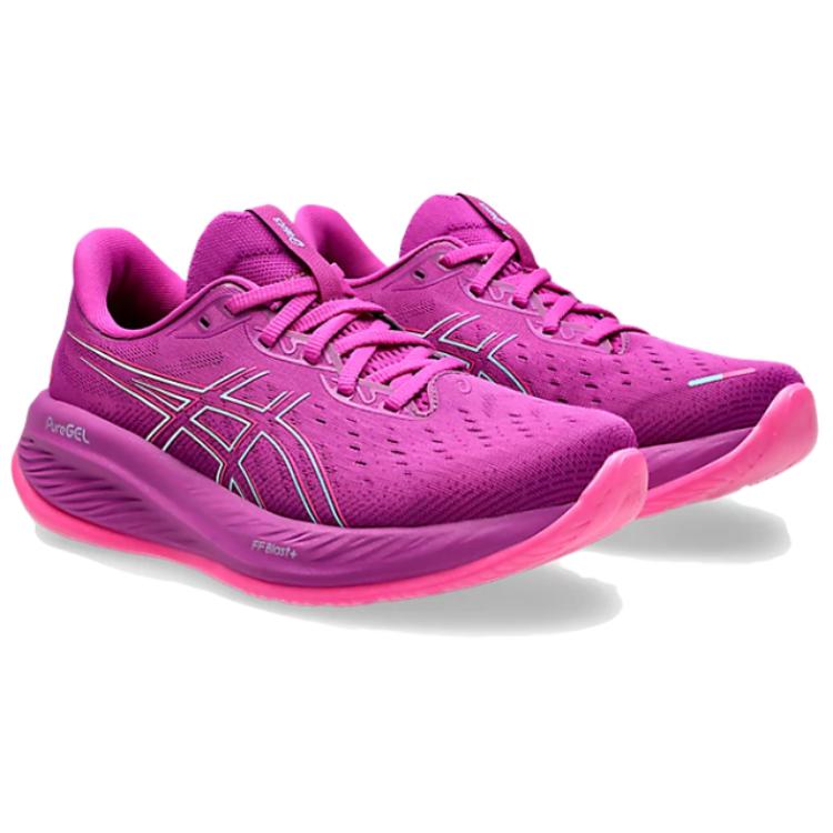 Asics Gel Cumulus 26 Bold Magenta Women Sneakers Purple Bright-Cyan 1012B599-500
