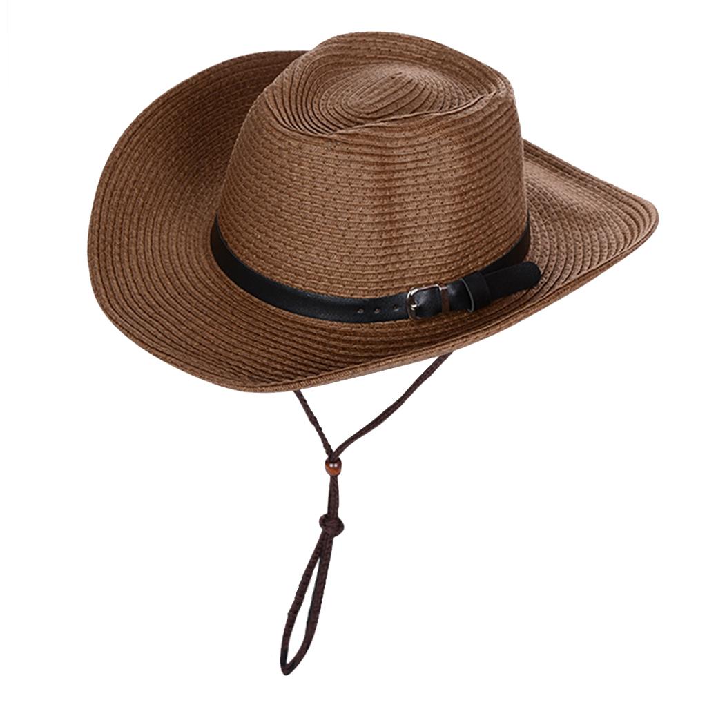 

Adjustable Straw Sun Hat Large Brim Summer Anti- Panama Fedora Hat Easy Foldable Travel Beach Trilby Caps for Outdoor Activity кофейный