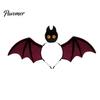 Halloween Vampire Theme Headband Bat Hairband, Plush Wing Gothic Style Headband, Versatile Costume Accessory Cosplay Party Accessories for Women