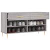 VidaXL Shoe Bench, Shoe Cabinet with 4 Shelves and Legs, Shoe Rack with 2 Drawers Living Room, Modern, 829730