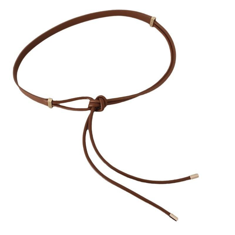 Stylish Faux Leather Knotted Belt For Women Perfect For Coats Sweaters Dresses And Down Jackets