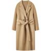 Women's Elegant Double-faced 100% Wool Mid-Length Coat