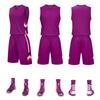 Breathable Sweat-Wicking Basketball Uniform Set for Adults & Children with Customizable Jerseys