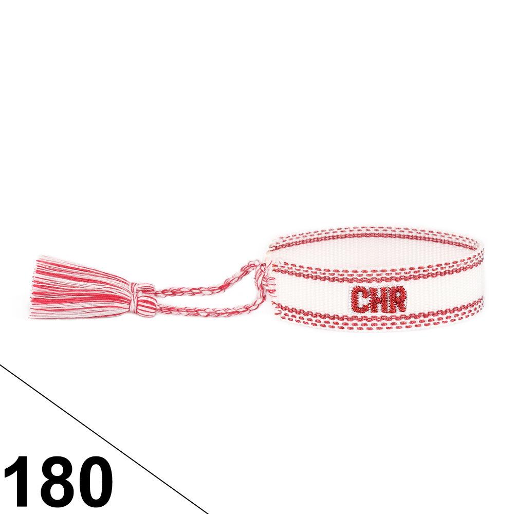 Friendship Letter Bracelet - Hand-Woven Ethnic Style with Polyester Tassels