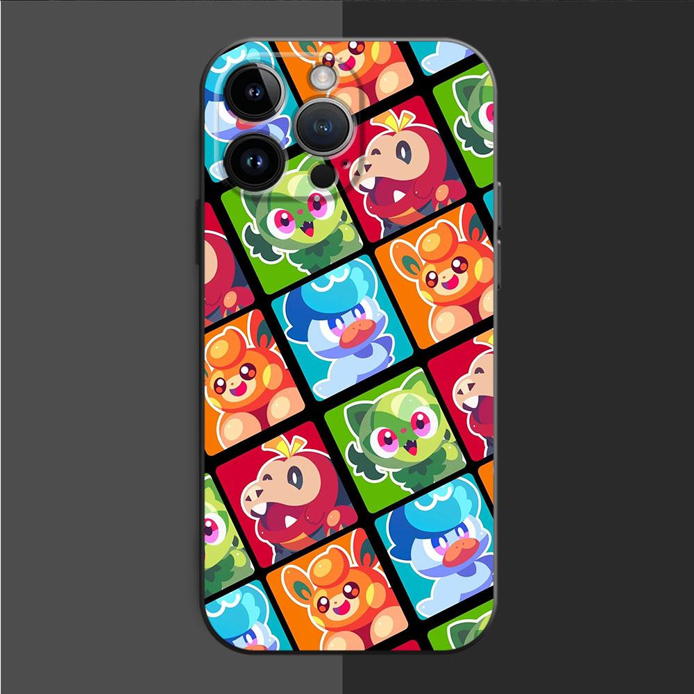 Case For Apple iPhone 13 11 15 Pro Max 14 Plus 12 Mini XR 7 8 X XS 6S 6 SE Silicone Phone Cover TPU Funda Pokemon Funny Cartoon