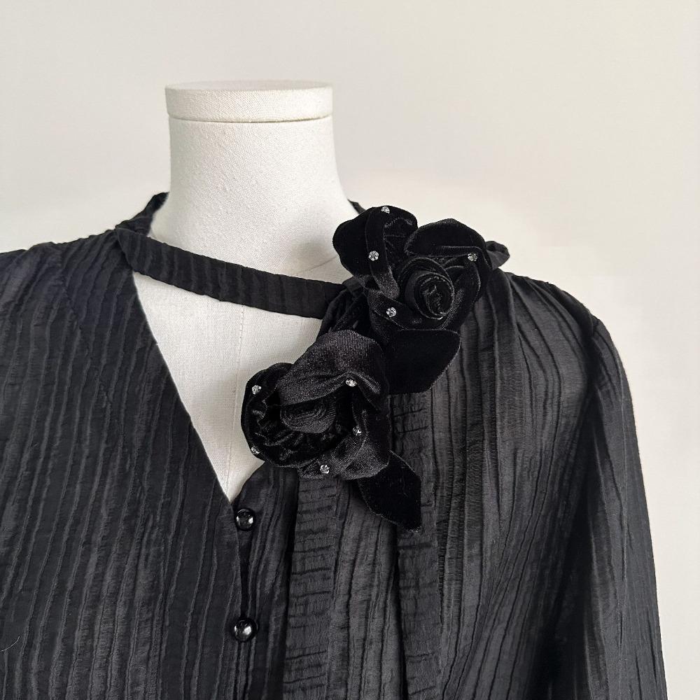 

DIY ремонт одежды патч цветок ткань наклейка черная брошь аксессуары мода грудь цветок