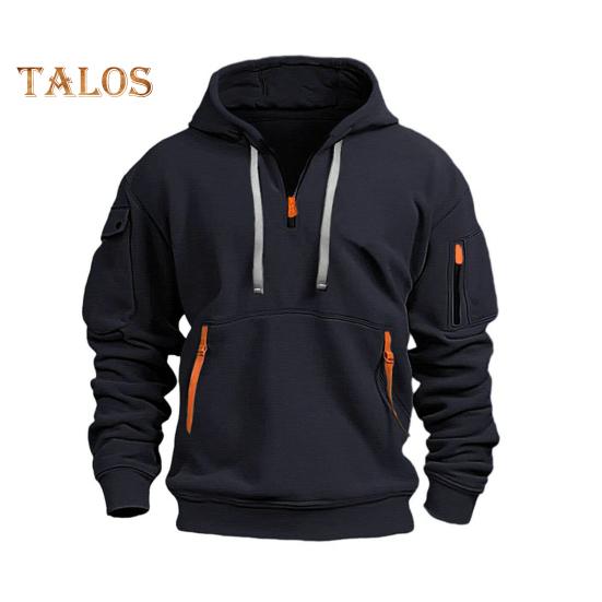 

Мужская толстовка с капюшоном на молнии и ремешках, декорированная завязками, с капюшоном, осень-весна-зима, пэчворк, пуловер с капюшоном и эластичными манжетами для повседневной работы в школе и на открытом воздухе M