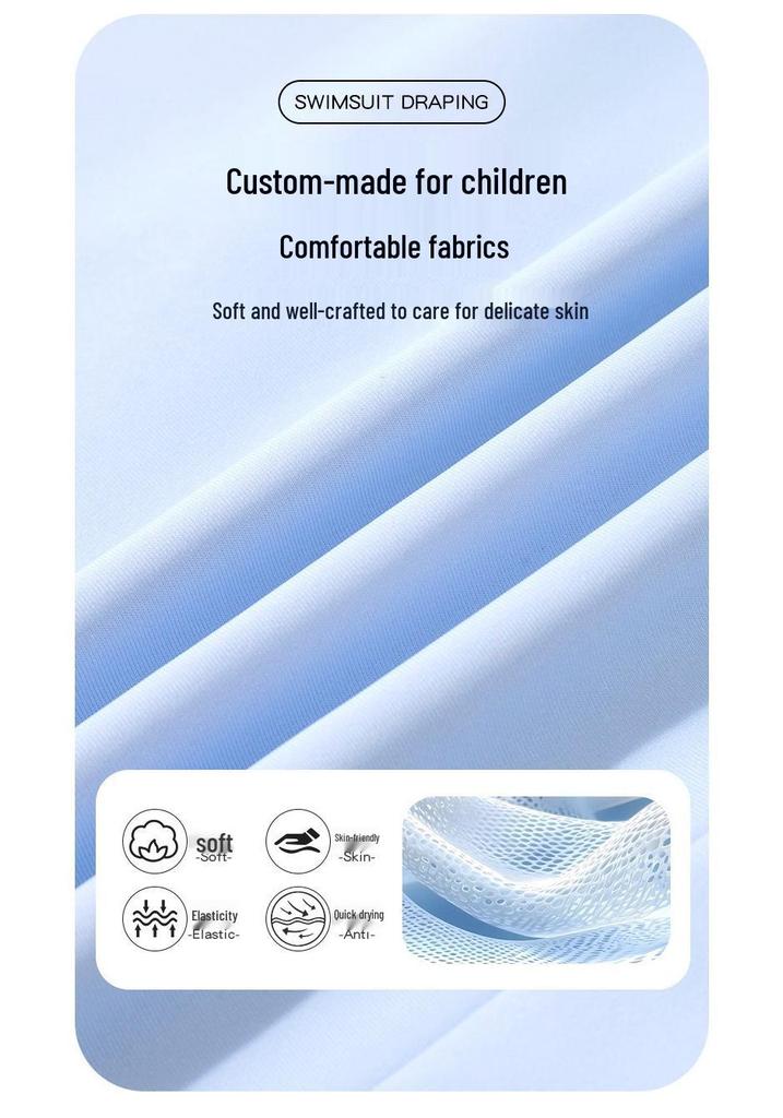 2025 New Style Girls' Sun Protection Two-Piece Swimsuit with Long Sleeves for Kids