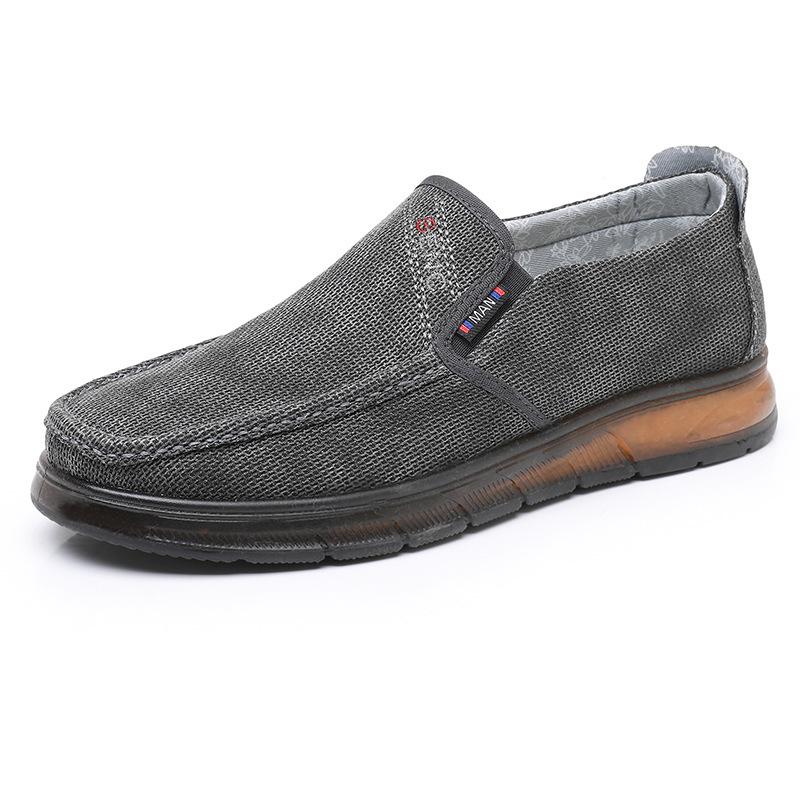 

2025 весна-лето мужская обувь новый легкий рассеивающий тепло износостойкий сцепление мягкая подошва одна педаль удобная повседневная мужская обувь 39 серый