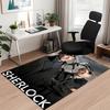 Sherlock Printed Carpetrugfor Office Chair Living Room Bedroom Kitchen Room Decor Gifts