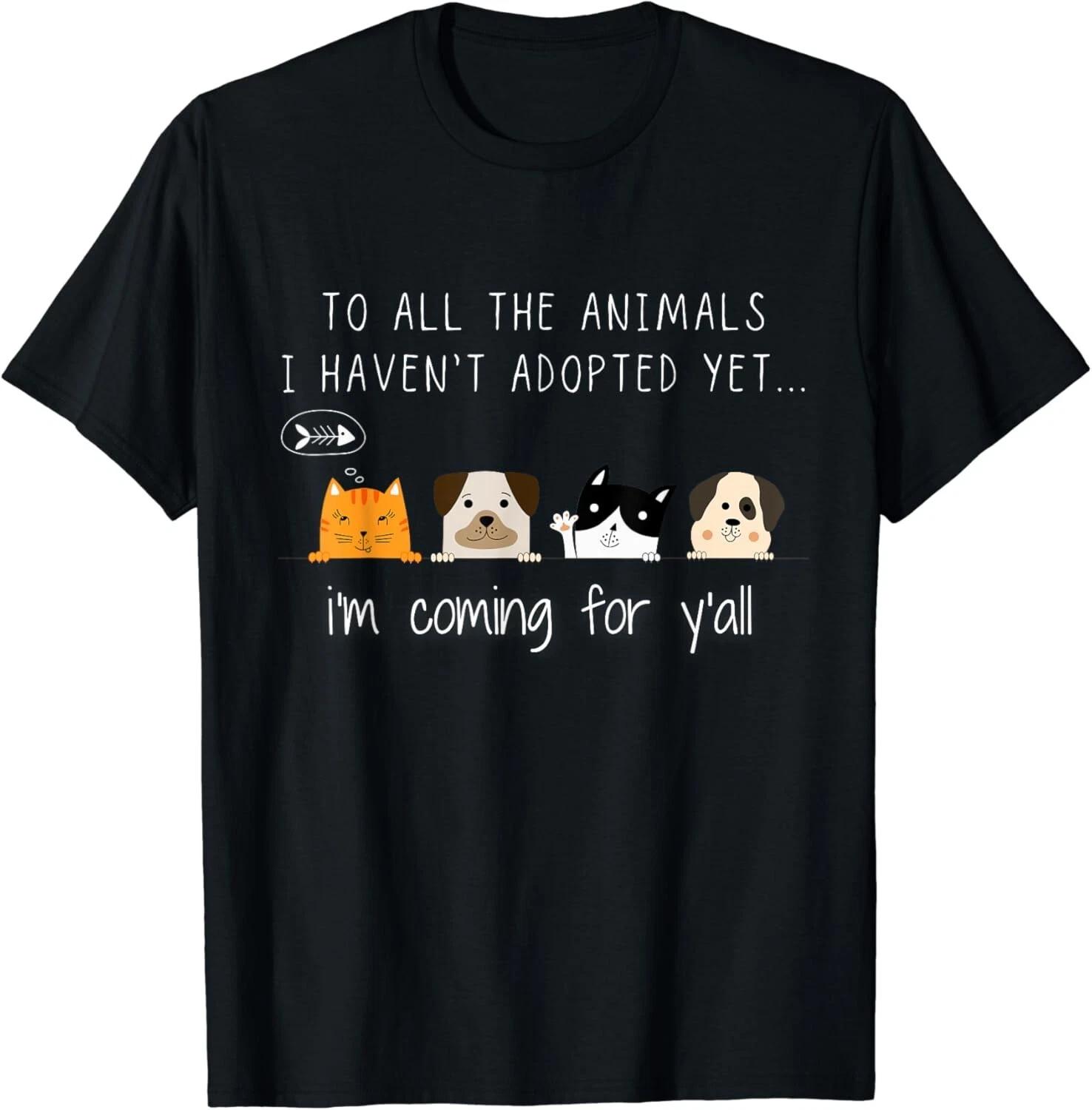

Funny Animal Adoption _ Cute Animal Rescue Adopt Gift T-Shirt M