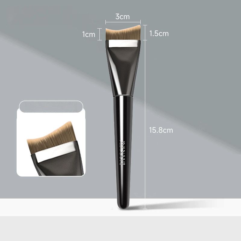 Ayanami Seamless Powder Foundation Brush Soft Special Makeup Man-made fiber Curved Foundation Brush (Bag)