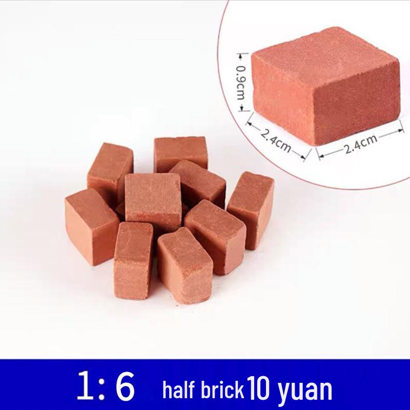 

Ручна Мініатюрна Модель Пісочного Столу з Червоної Цегли для Будівництва Будинків