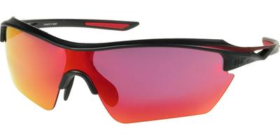 ZECK DELTA Sportsolglasögon för och Löpning Asiatisk med Fodral Stöt UV Röd Spegel Baseboll, Golf, - Passform, Ultralätt, & Mikrofiberpåse, Motståndskraftig,