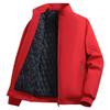 Men's Casual Plush Thick Jacket Winter Fleece Lined Warm Coat Stand Collar Zipper Pocket Parka Work Cargo Quilted Windproof Outwear Jackets for Men