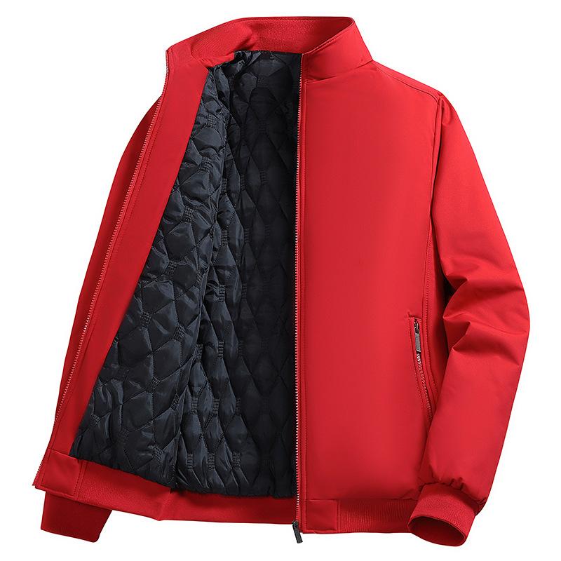 New Style of Executive Cotton Jacket for Men Middle-aged and Elderly Men's Jacket Plus Cotton Thickened