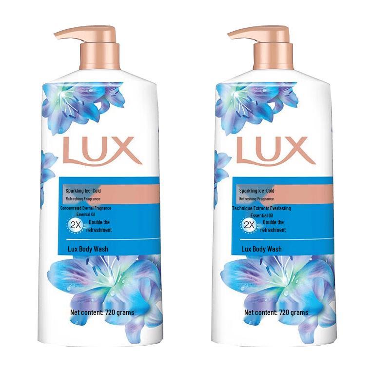 LUX Sparkling Icy Refreshing Shower Gel 720g x2