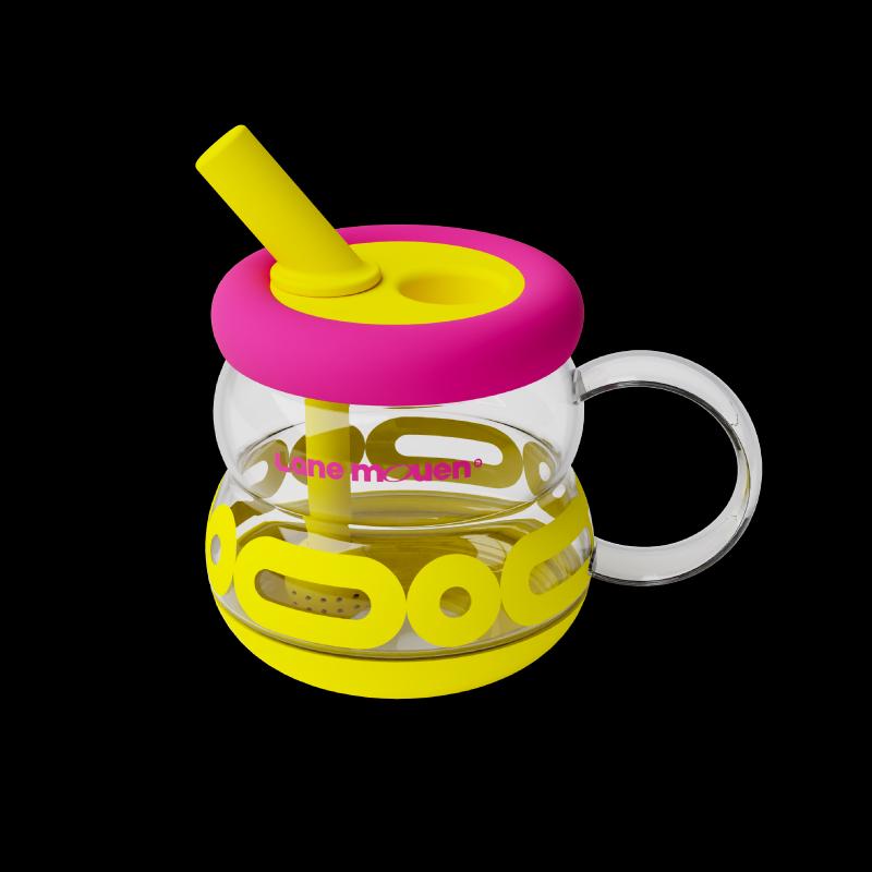 Lanmeng Gourd High Borosilicate Glass Tea Tumbler