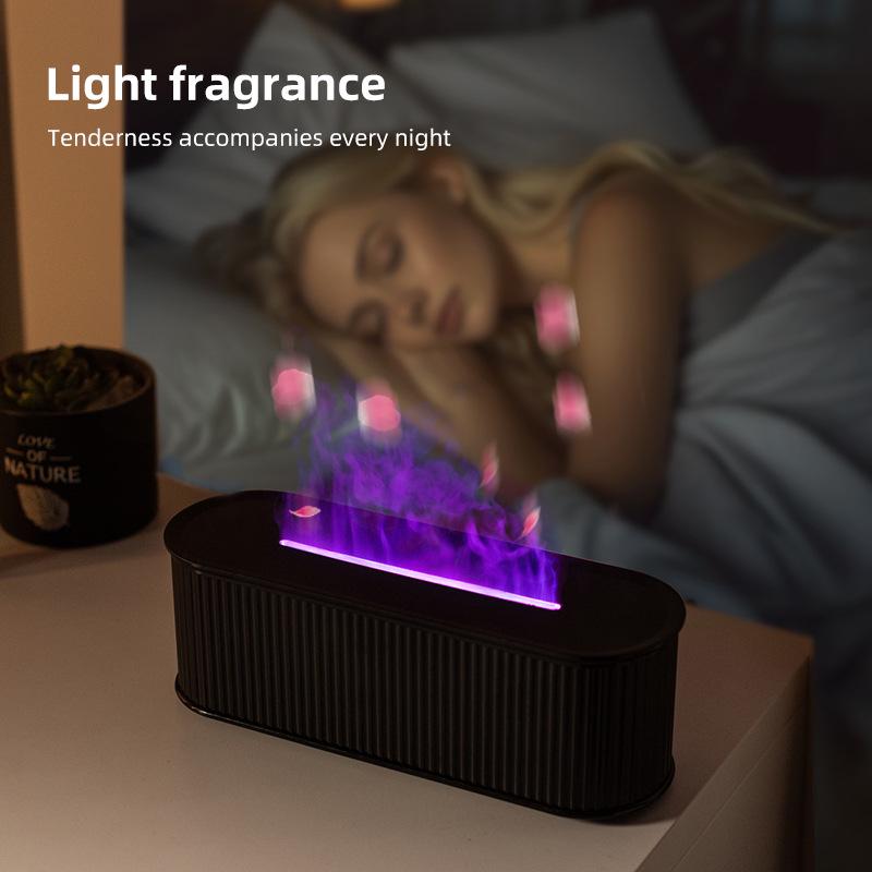 Silent Flame USB Humidifier & Aroma Diffuser with Colorful Night Light