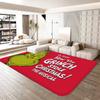 G-GrinchS Merry Christmas Hallway Carpet Washable Non-Slip Living Room Sofa Chairs Area Mat Kitchen Doormat Area Rug