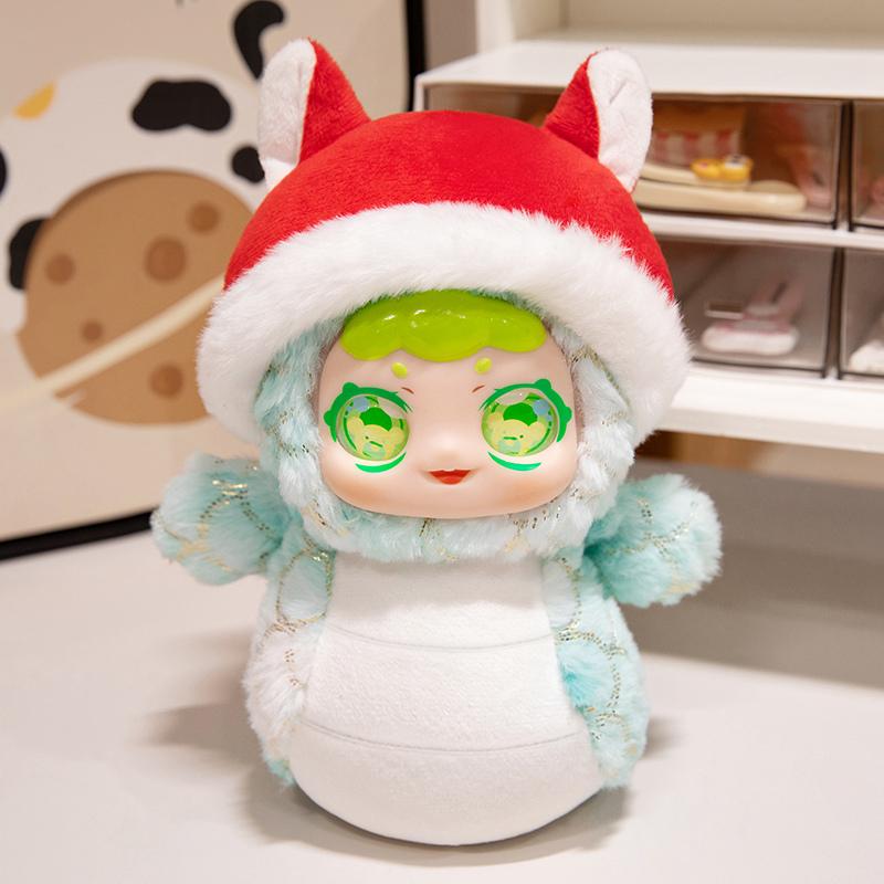 Non-Toxic Child-Safe Durable High-Quality Lion Snake Vinyl Plush Doll Cute Snake Doll Three Colors Best Gift Idea