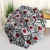 1pc Love Pattern Umbrella - Portable Home Essential, Durable Iron Frame with Rod Structure, Fashion Lovers Yy250910026