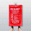 Flame Retardant Fire Blanket Protector Cover Emergency Blanket 1M /1.5M Fire Cover Fighting