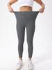 High-Waisted Tight Leggings Ribbed Comfortable Casual Sports Long Pants