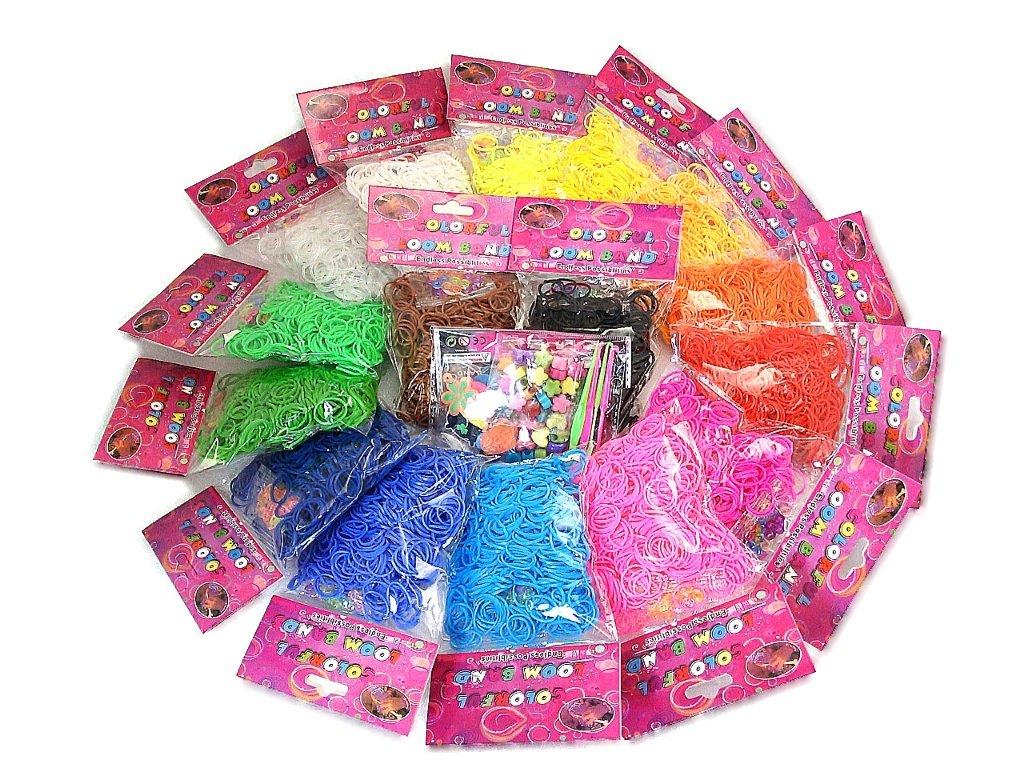 

[МАГАЗИН SHIMATARO] Loom Bands 16 цветов, 9600 штук, резинка, оригинальный набор